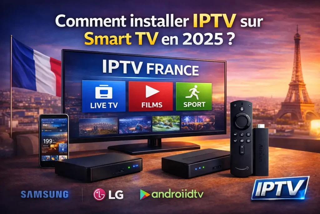 Comment installer IPTV sur Smart TV (Samsung, LG, Android TV) en 2025 ?