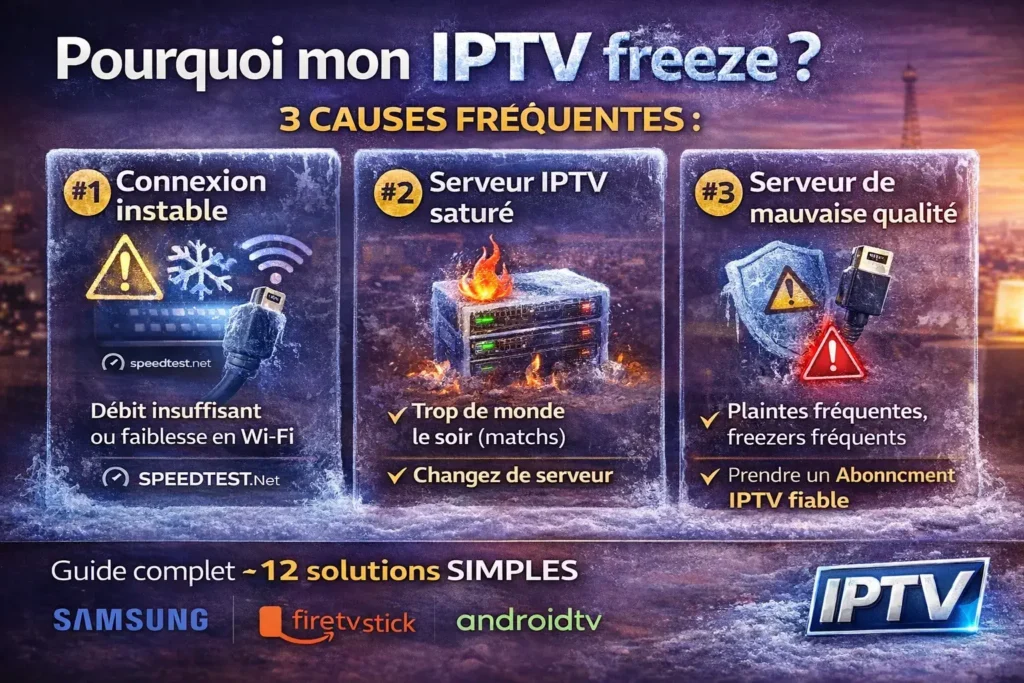 Pourquoi mon iptv freeze